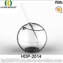 Copa acrílica con forma de bola de pared única de 22 oz (HDP-2014)